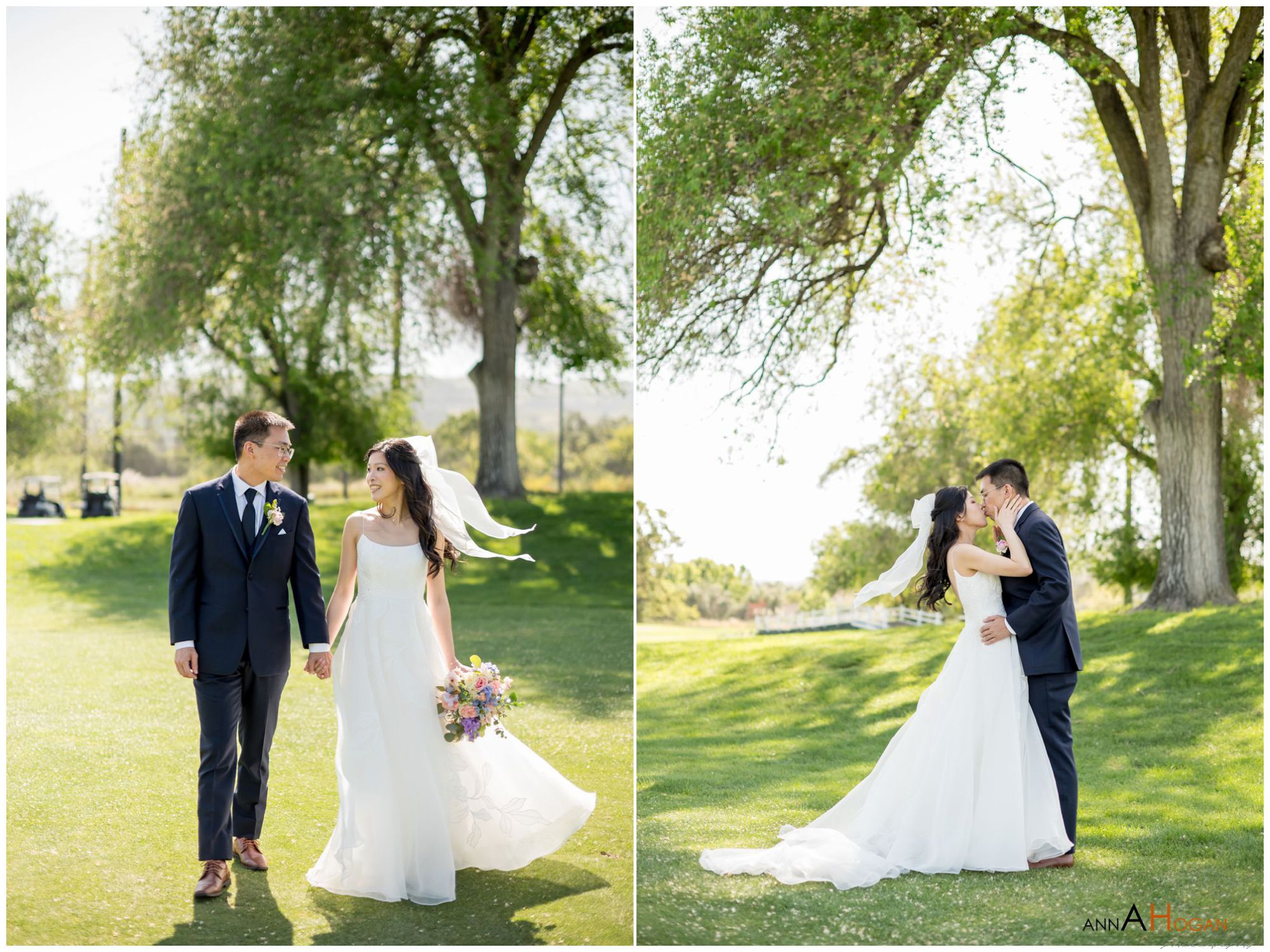 Joyful candid wedding day laughter