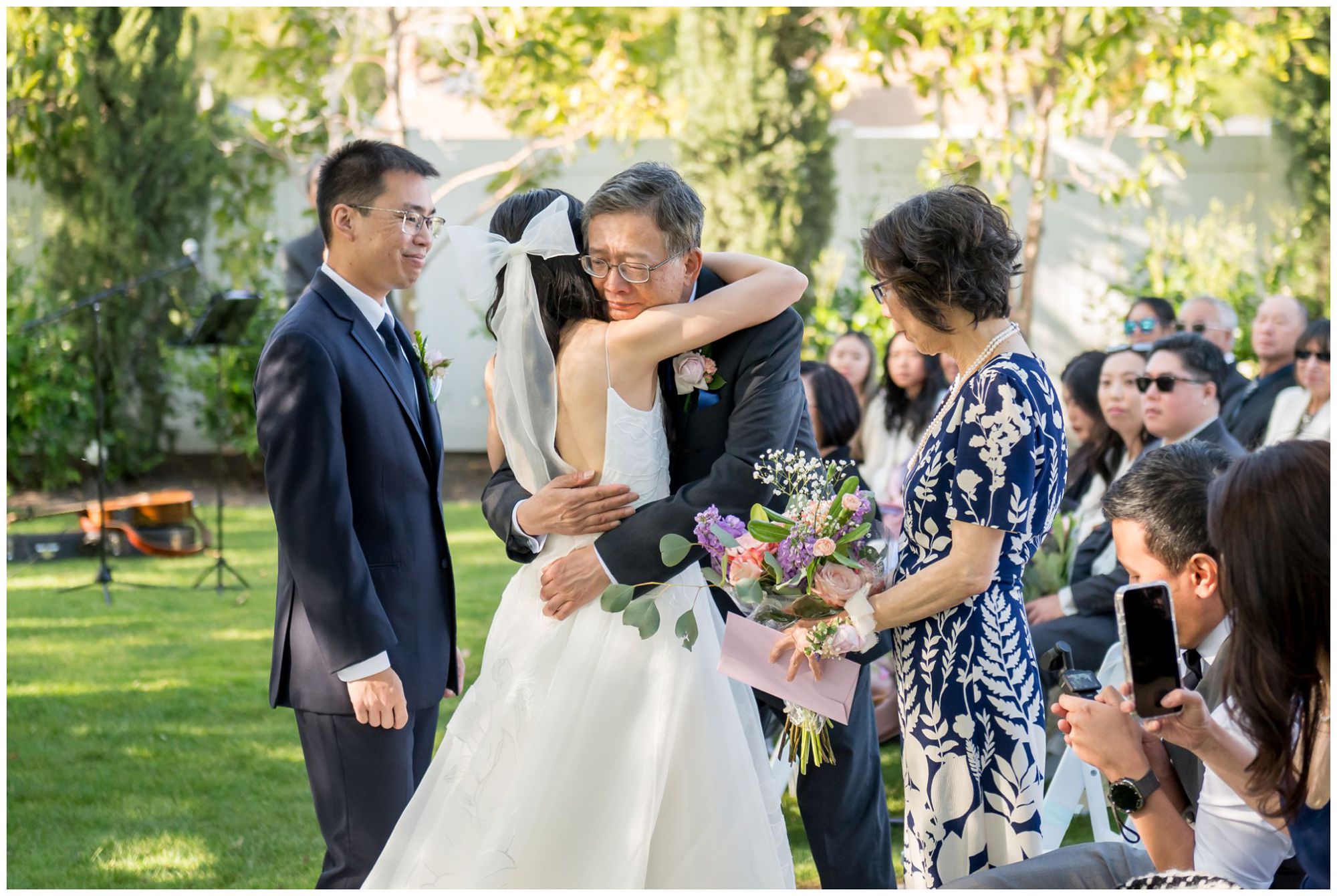 Bride and groom exchanging vows