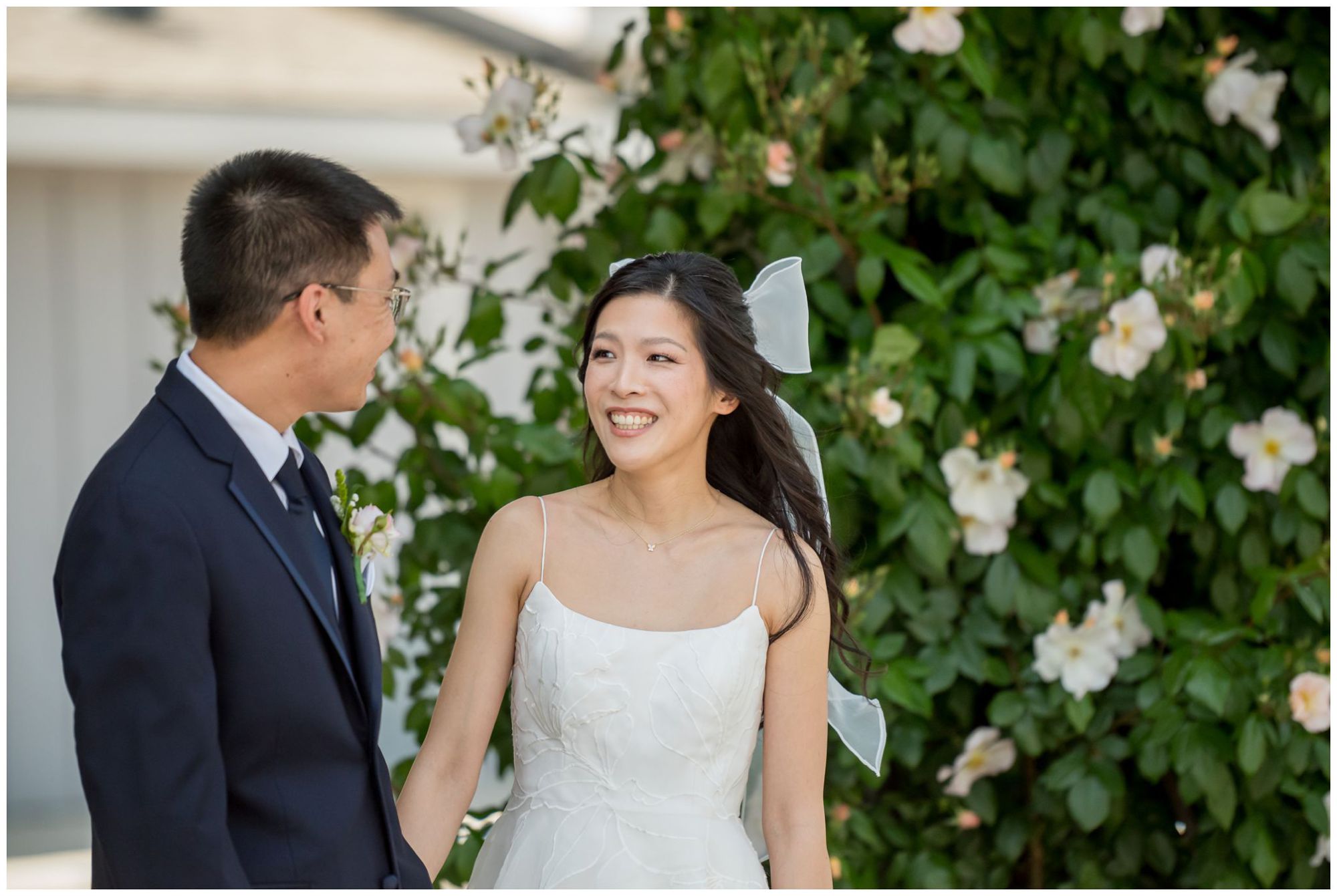 Light and airy wedding portraits